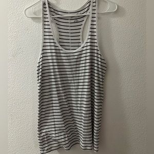 Women’s Universal Thread black and white striped tank top. Size L.